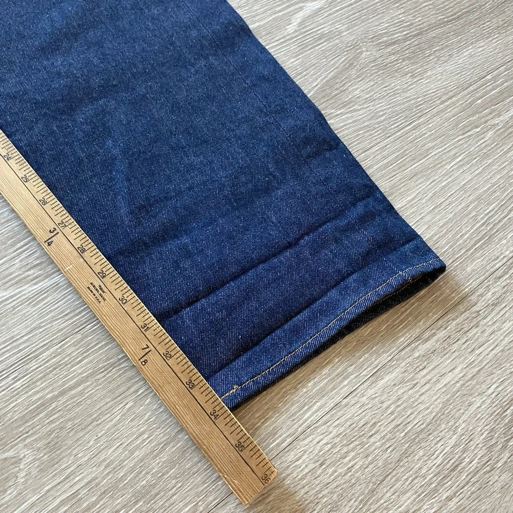 Levi's 501 Button Fly Jeans Men's 40x34 Dark Blue Cotton Heritage Straight Fit